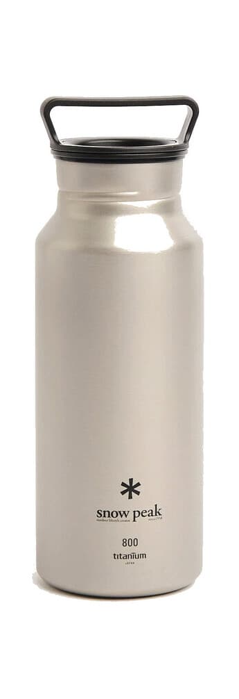 Brushed titanium bottle
